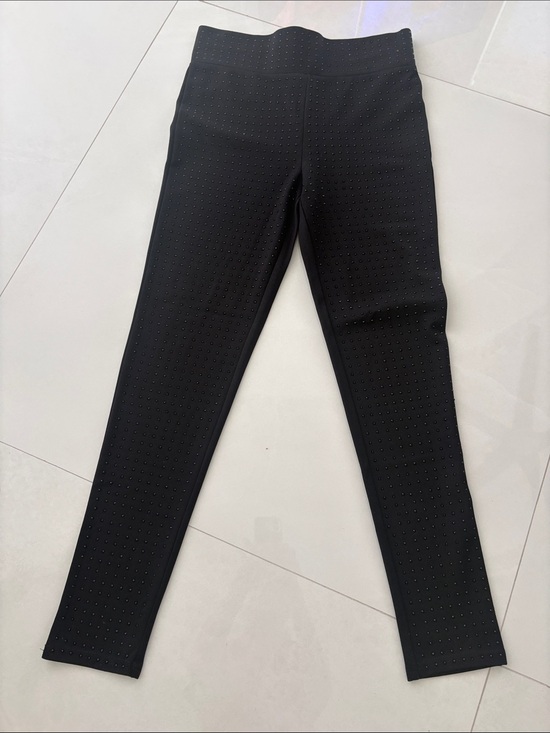 Alice Blue Pants - Black Studded Stretch Leggings